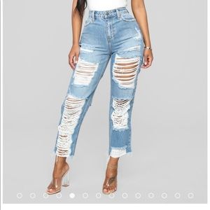 Fashion Nova Ripped Jeans